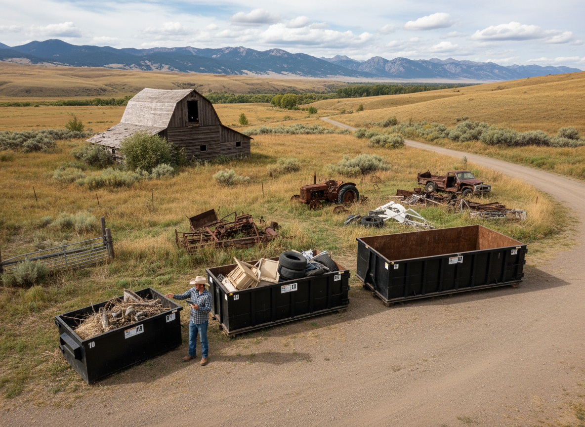 How To Choose Dumpster Size For A Rural Montana Cleanup